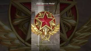 2021 Red Service Medal in Counter Strike 2 CS2 cs2 [upl. by Gally]