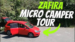 A Tour of my Vauxhall Zafira Stealth Micro Camper [upl. by Etnoid505]