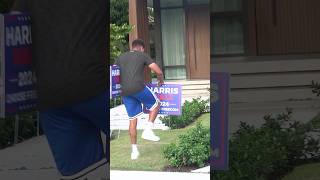 NELK BOYS Puts Kamala Harris Signs on Trump Supporters Lawn [upl. by Assereht]