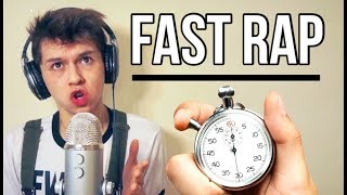 FAST RAP  Attempting the fastest rap verses in history [upl. by Diannne]