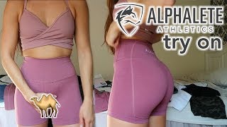 ALPHALETE HAUL 2022 Try on  honest review  unsponsored  scrunch leggings try on [upl. by Crutcher]