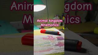 Animal kingdom mnemonics neet2024 neet2025 neetbiology neetncertbiology neetpreparation neet [upl. by Him629]