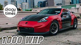 1000 WHP Nissan 370Z TWIN TURBO  Acceleration 100200 kmh amp 60150 mph [upl. by Mw25]