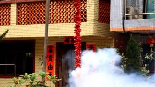 CNY2012  Day 2  firecrackers  village [upl. by Anirtruc]