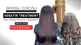 StepByStep Brasil Cacau Keratin Treatment Method  Hair Protein Treatment Explained [upl. by Luci]