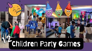 12 Fun Children Party Game Ideas for Christmas Party School Birthdays Family Parlor Games 🥳 [upl. by Nosniv]