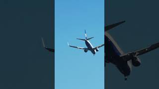 Ryanair 737 heading to Prestwick from Troon beach near Royal Troon Golf club [upl. by Eutnoj]