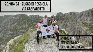 Arrampicata  Zucco di Pesciola  via Gasparotto 29062024 [upl. by Zzaj]