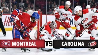 Montreal Canadiens vs Carolina Hurricanes  Season Game 21  Highlights 211116 [upl. by Ennagem]