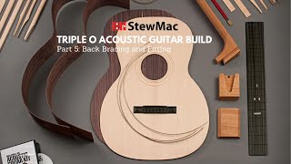 StewMac Triple O Acoustic Guitar Kit Build  Part 5  Side and Back Bracing and Fitting [upl. by Neeluqcaj]