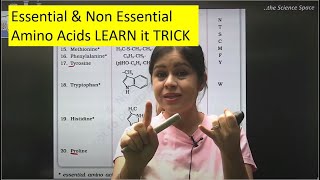 Learn Essential and Non Essential Amino Acids in mins  Class 12  Monica Bedi [upl. by Luapnaej]