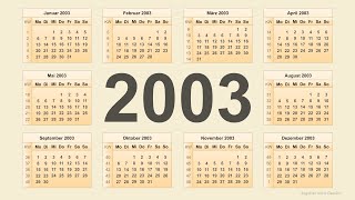 Kalender 2003 [upl. by Trebma]