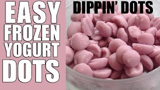 HOW TO MAKE DIPPIN DOTS WITH LIQUID NITROGEN  NERDY NUMMIES [upl. by Enerod]