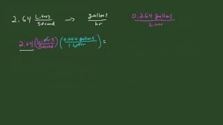 Dimensional Analysis Ex1 Lsec to Galhr [upl. by Laleb]