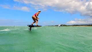 Foilers are having fun in the waves at Kaa Foil Park [upl. by Lleroj]