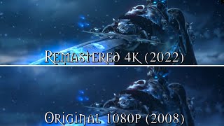 Wrath of the Lich King Remastered Cinematic vs Original [upl. by Suiddaht192]