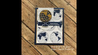 Stampin Up 2020 Beautiful World Card Tutorial [upl. by Celik]