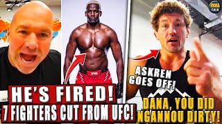 The UFC RELEASES 7 fighters INCLUDING megahyped prospect Ben Askren DEFENDS Ngannou amp BLASTS Dana [upl. by Konstanze40]