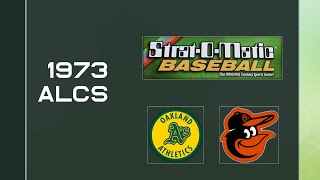 1973 ALCS with Stratomatic baseball Game 3 [upl. by Divadnoj662]