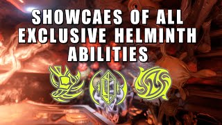 Helminth Abilities  Warframe  Showcase of all the Helminth Exclusive Invigoration abilities [upl. by Lanctot]