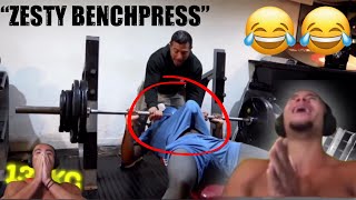 HSTikkyTokky Reacts to KSIs Bench Press Hillarious [upl. by Aneri]