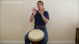 Djembe lesson for Beginners Solo Framework [upl. by Herrle]