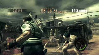 RE5 MERCENARIES CHRIS STARS SOLO PA 840K [upl. by Pufahl460]