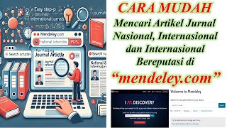 CARA MUDAH MENCARI REFERENSI ARTIKEL JURNAL DI quotMENDELEYCOMquot [upl. by Ativahs287]