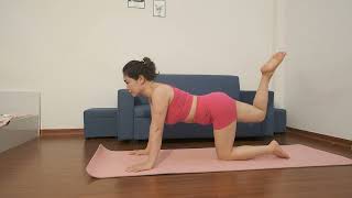 Home Relaxing Yoga  3 Exercises For A Balanced Start  Core Back amp Shoulders [upl. by Najib597]