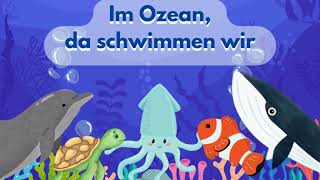 LUNANU  Im Ozean da schwimmen wir Kinderlied zum Mitsingen 🐟🐳🐬 [upl. by Esma322]