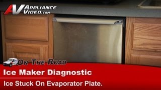 Maytag Ice Maker Repair  Ice Stuck On Evaporator Plate  Grid Assembly [upl. by Demha]