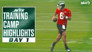 Aaron Rodgers Training Camp Highlights 72424  NY Jets  SNY [upl. by Aramo150]