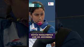 Sheetal starts with a perfect 10  Paralympics Archery Highlights  JioCinema [upl. by Ashien]