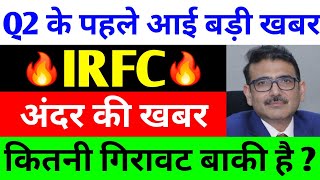 Q2 के पहले आई बड़ी खबर  irfc share latest news  irfc latest news [upl. by Tabina]