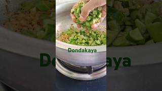 Dondakaya fry food cooking cookingshorts dailyvlog recipe satisfying [upl. by Christy787]