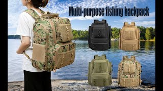 Fishing Tackle Backpack with Rod Holders [upl. by Rratsal]