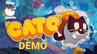 Cato Buttered Cat  Full Demo  Funny Yet Challenging Puzzle Game w Cats AND Toast [upl. by Merfe]