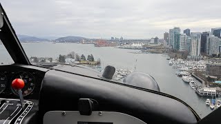 Vancouver Harbour Cockpit View Landing Aboard DHC2 Beaver [upl. by Sergias959]