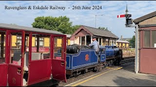 Ravenglass amp Eskdale Railway journey  26th June 2024 [upl. by Douville]