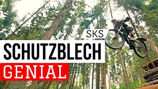 Genial  Stabiles amp abnehmbares SKS Schutzblech am Mountainbike [upl. by Keeton286]