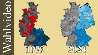 Europawahlen in Deutschland 1979 bis 2024 nach Kreisen [upl. by Paugh]