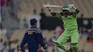 Kiran More Javed Miandad funny incident 1992 Cricket Worldcup highlights funny india pak [upl. by Niklaus]