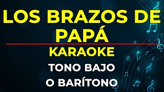 KARAOKEPISTA  LOS BRAZOS DE PAPÁ  GRUPO GRACE TONO BAJO O BARÍTONO [upl. by Eiznikam559]