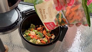 Air Fryer Frozen Vegetables  How To Cook Frozen Mixed Stir Fry Vegetables In The Air Fryer [upl. by Nylqcaj]