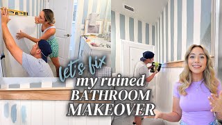 Fixing the WORST BATHROOM EVER EXTREME BATHROOM MAKEOVER DIY HOME DECORATING IDEAS [upl. by Anaihr]