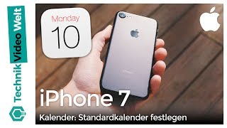 iPhone 7 Kalender Standardkalender festlegen [upl. by Alistair279]