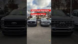 2024 Ford F350 Superduty Chrome package vs Sport Appearance Package comparison fordtrucks shorts [upl. by Tocs]