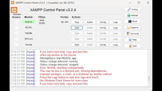 How to solve MySQL shutdown unexpectedly in windown 1011  2024 [upl. by Akins]