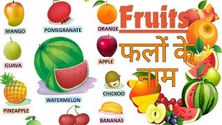 फलों के नाम  Fruits Names  LKG Kids English  Learn Fruits Names  jayarajput [upl. by Aeret812]