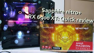 Sapphire nitro Radeon RX 6900 XT  The RDNA2 BEAST [upl. by Weismann795]